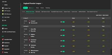 bet365 premier league betting