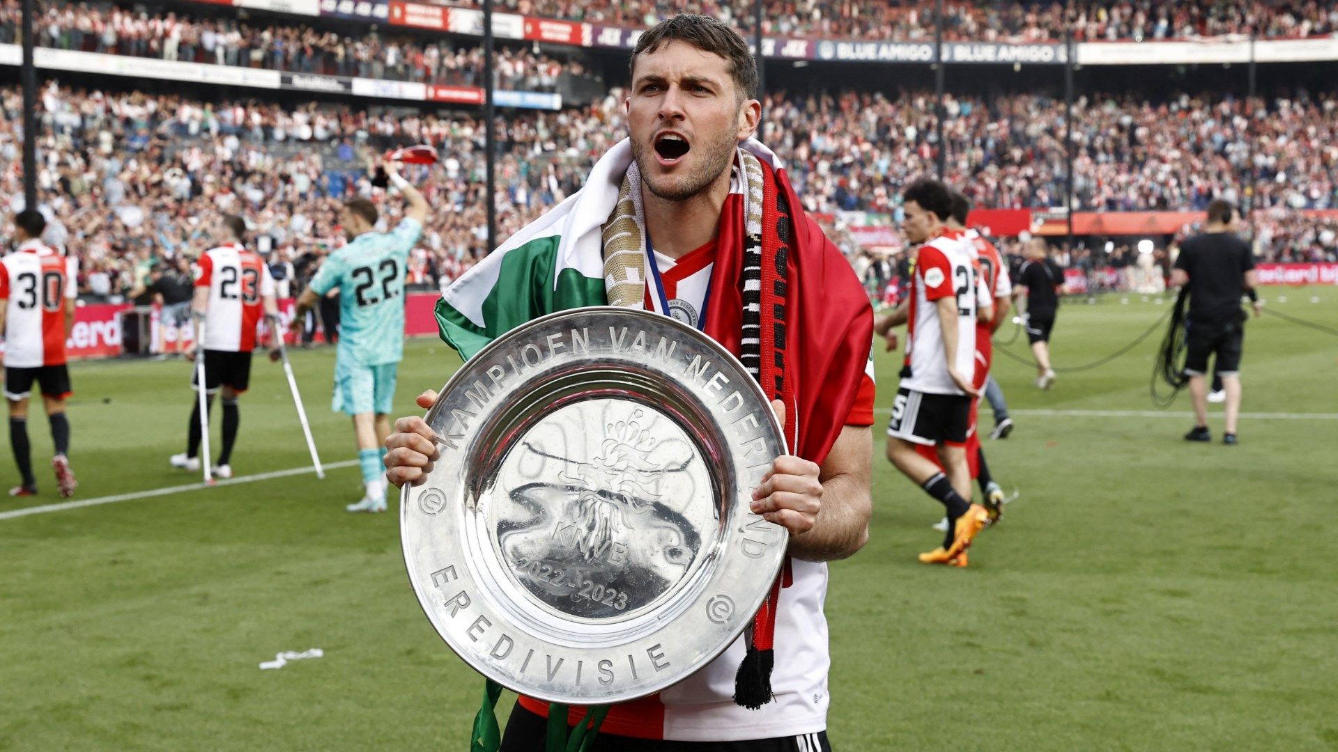 Santiago Gimenez Feyenoord 2022-23 Eredivisie title