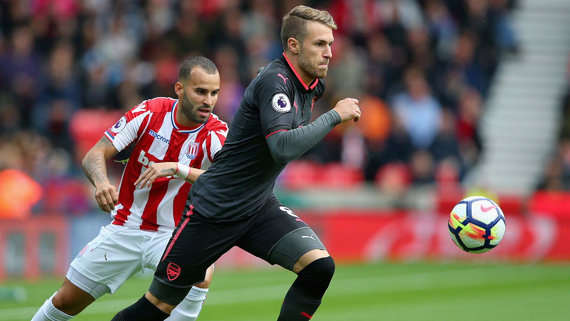 Jese Aaron Ramsey Stoke City FC Arsenal 08192017