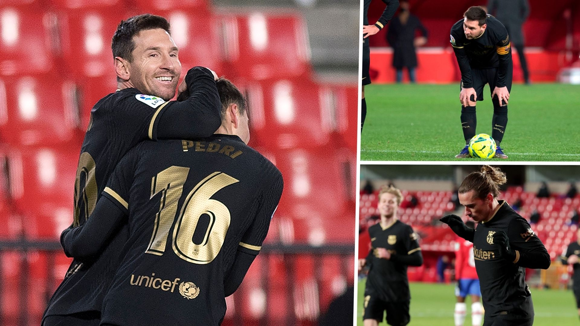 Lionel Messi Antoine Griezmann Barcelona Granada GFX