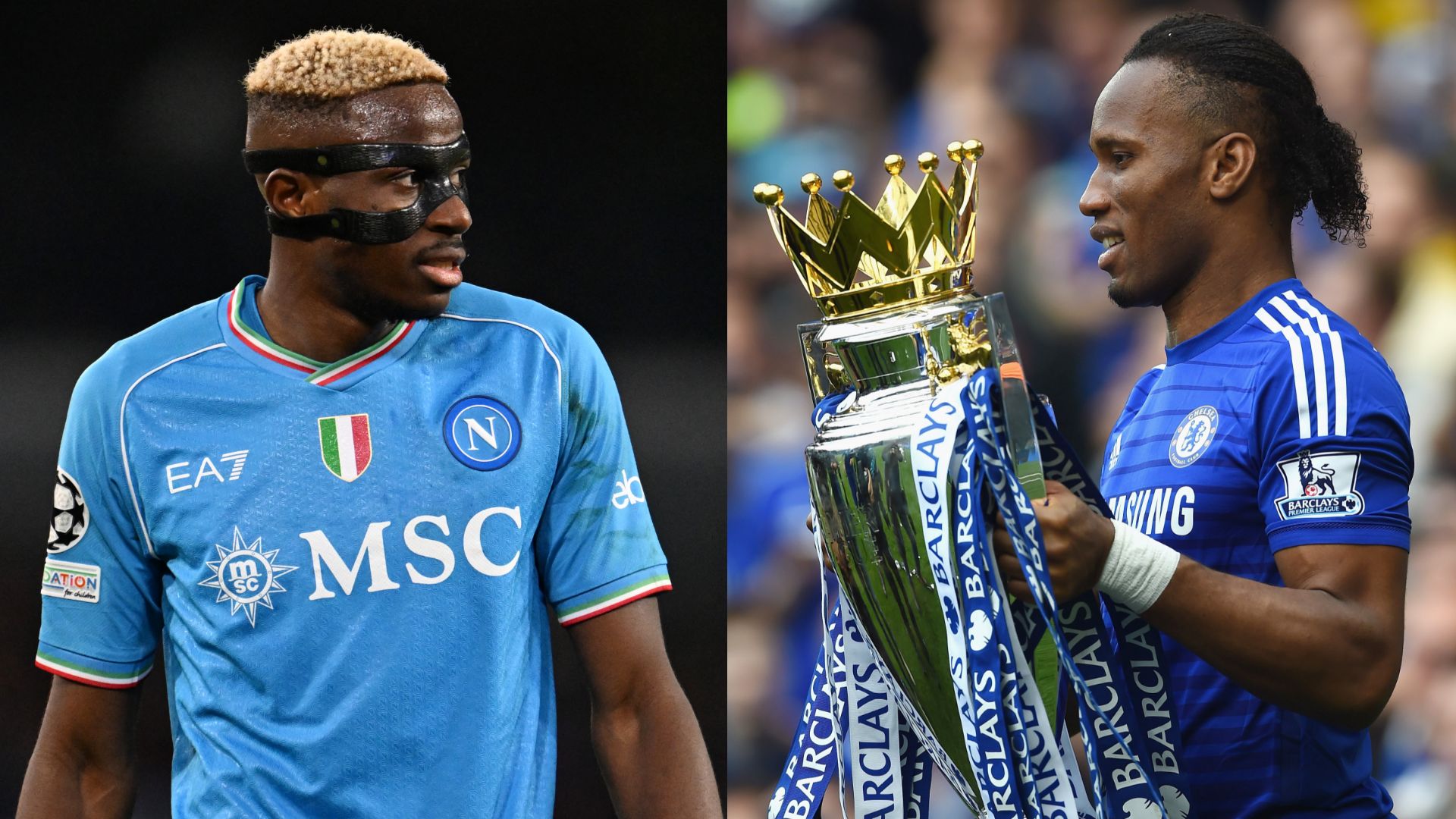 Victor Osimhen Didier Drogba
