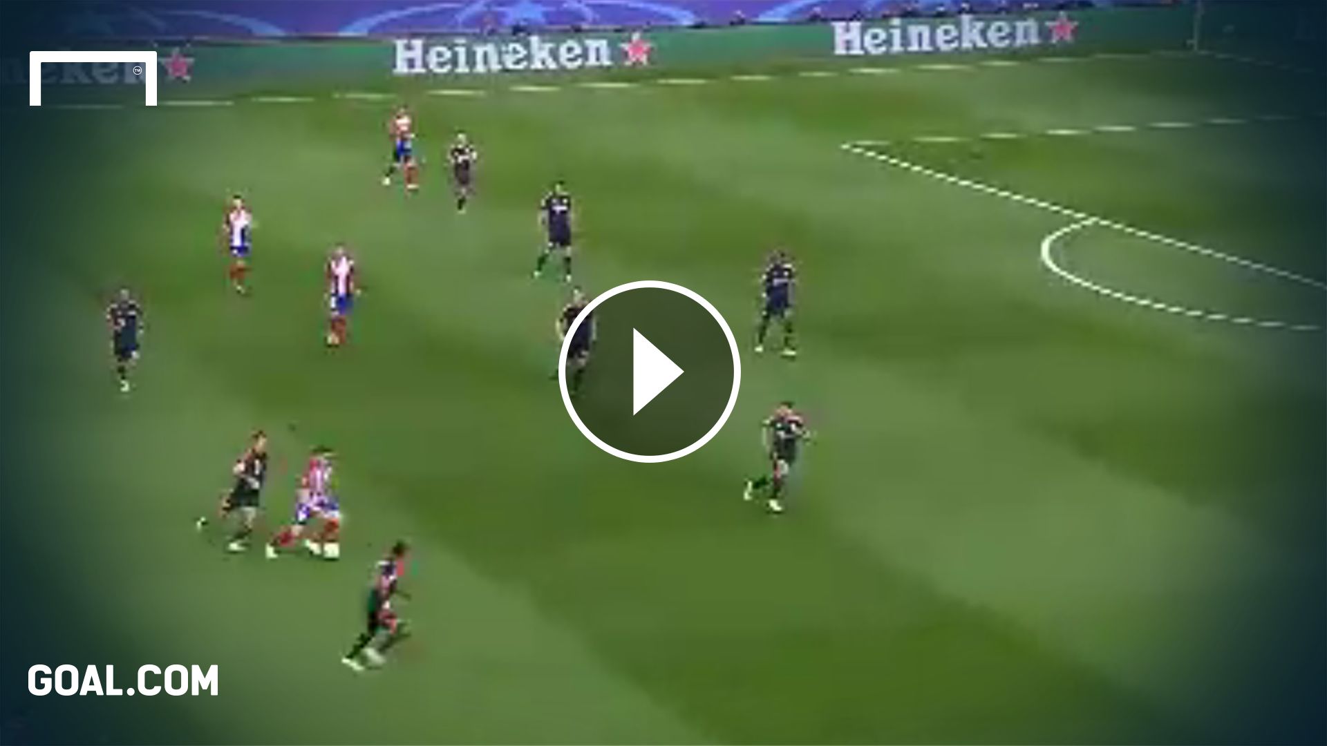 GFX Saul Niguez Atletico Bayern Munchen goal