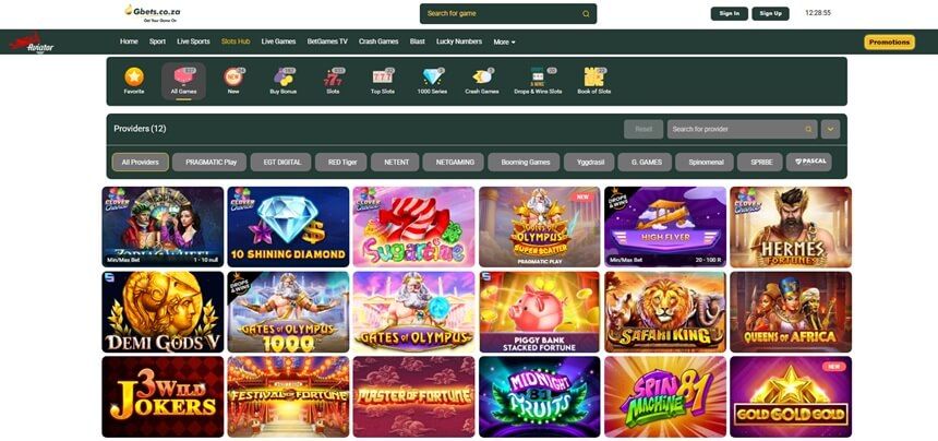 Gbets.co.za Casino