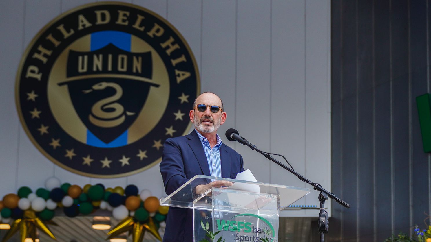 Don Garber Philadelphia Union Ribbon Cutting