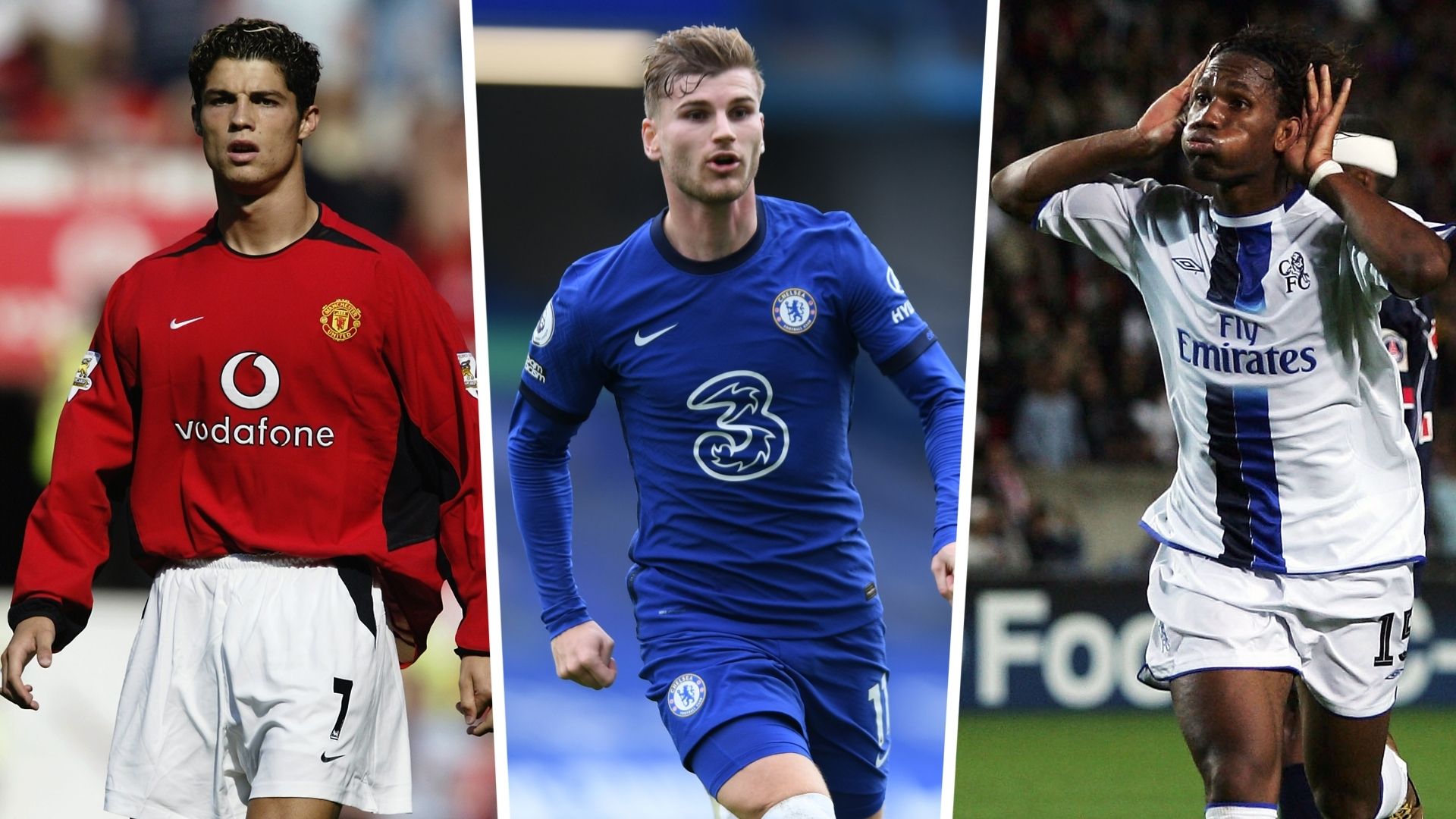 Cristiano Ronaldo Timo Werner Didier Drogba