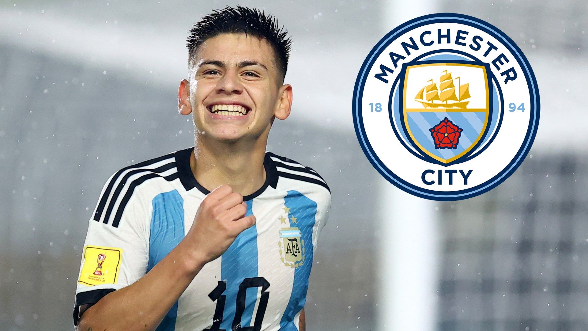 Claudio Echeverri Man City GFX