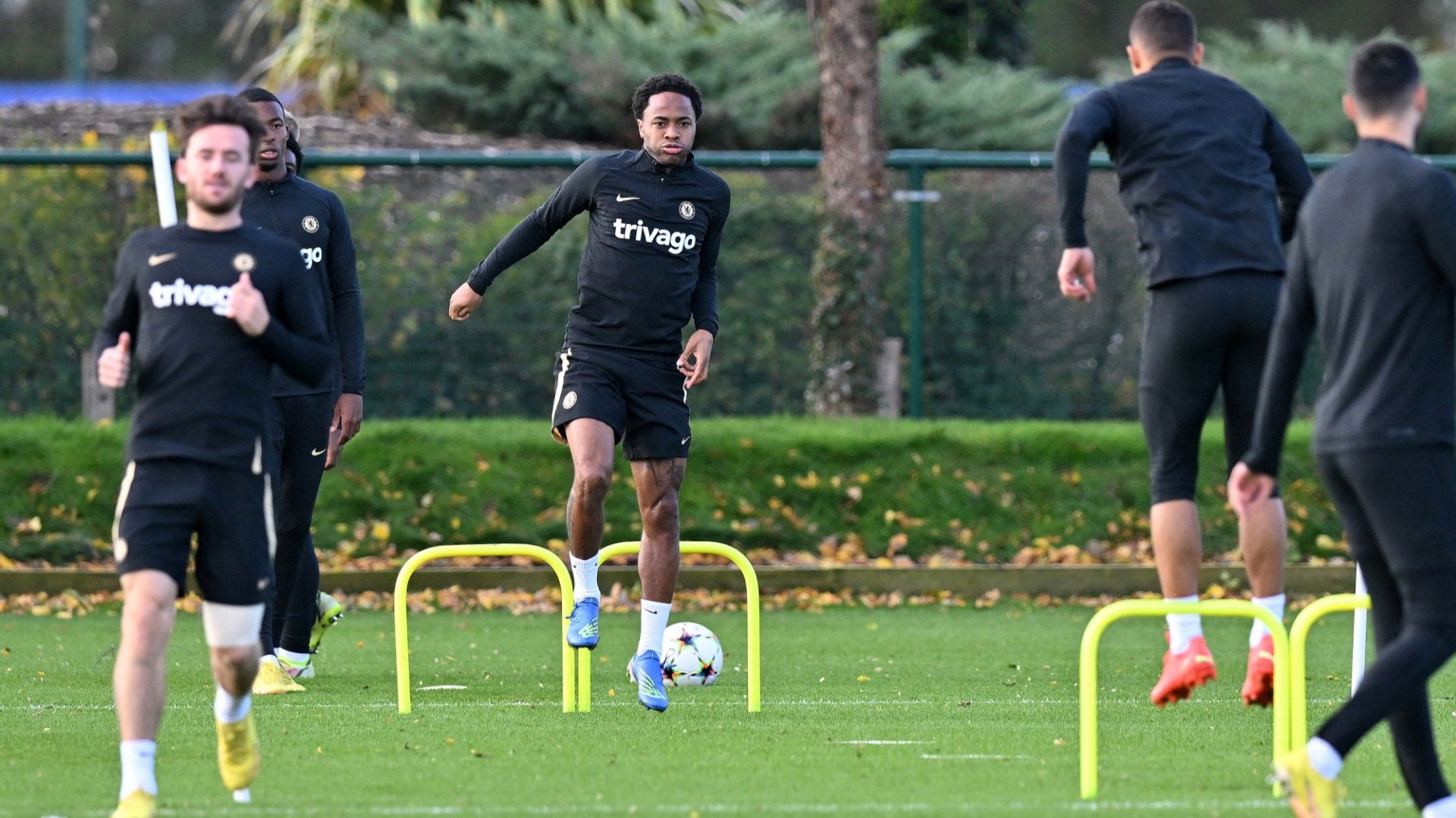 Raheem Sterling Chelsea training 2022-23