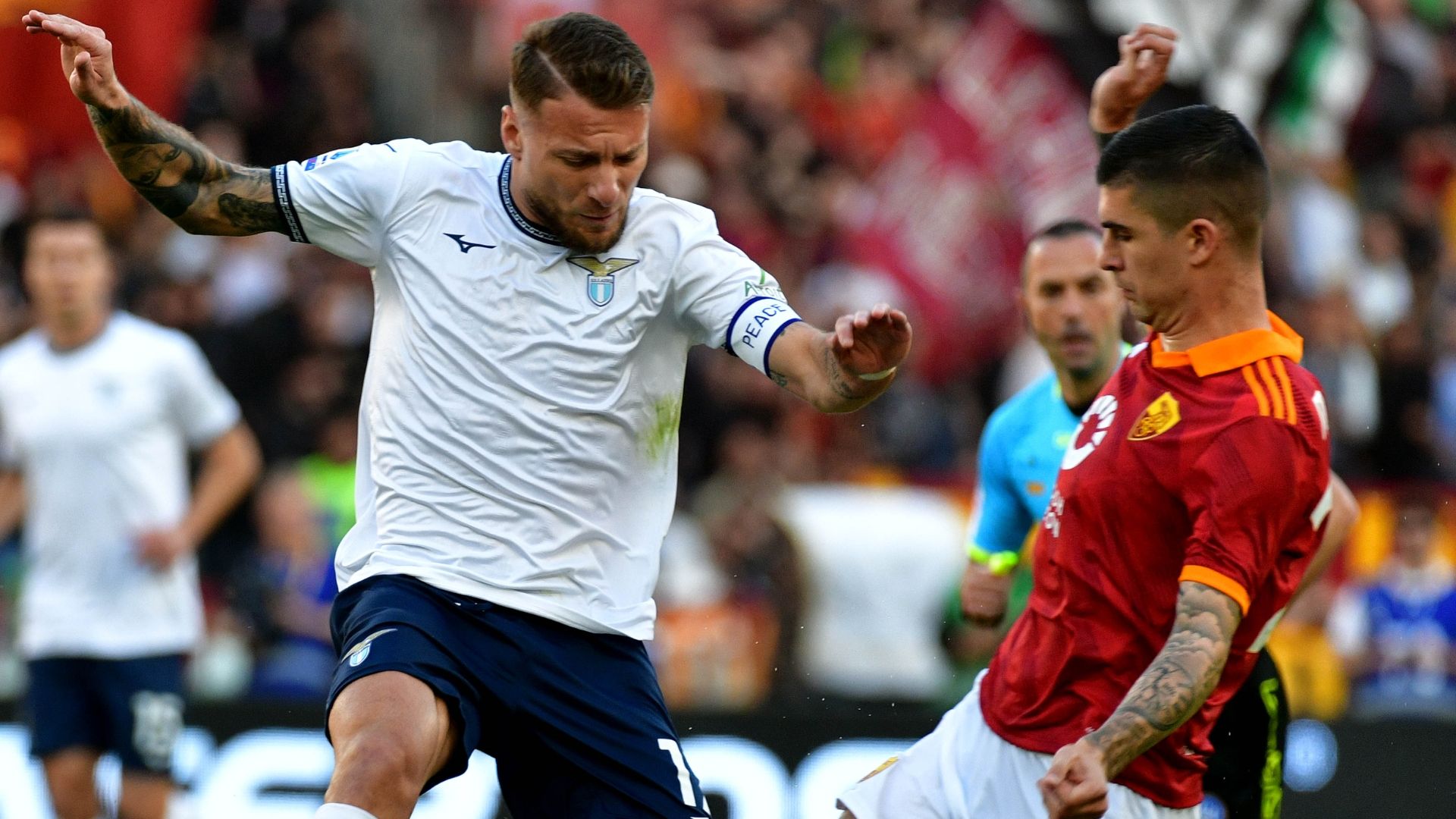 Immobile Mancini Roma Lazio Serie A