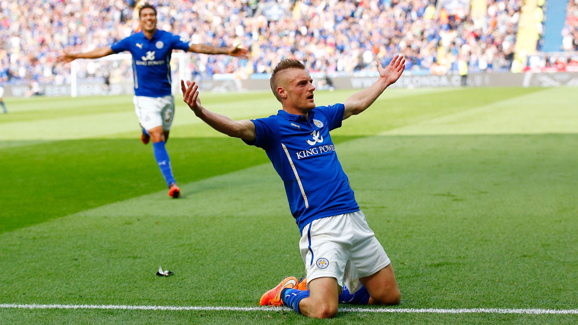 Leicester Manchester United Jamie Vardy 2014-15