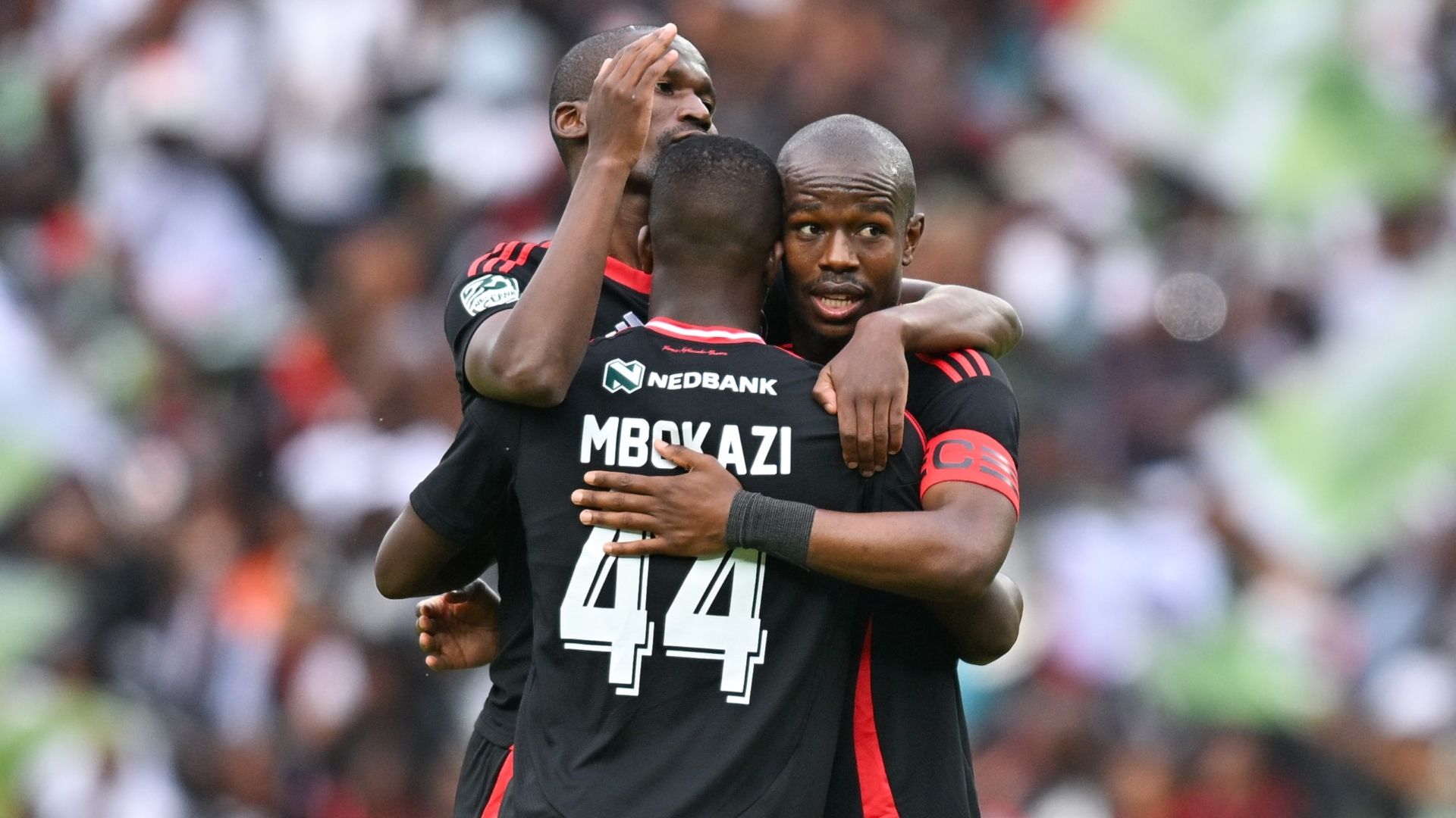 Nkosinathi Sibisi, Mbekezeli Mbokazi and Tapelo Xoki, Orlando Pirates