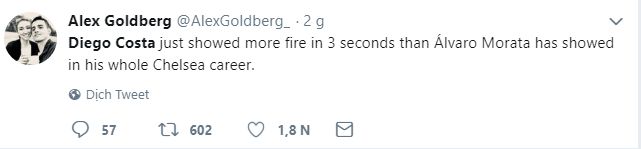 Reaction Diego Costa