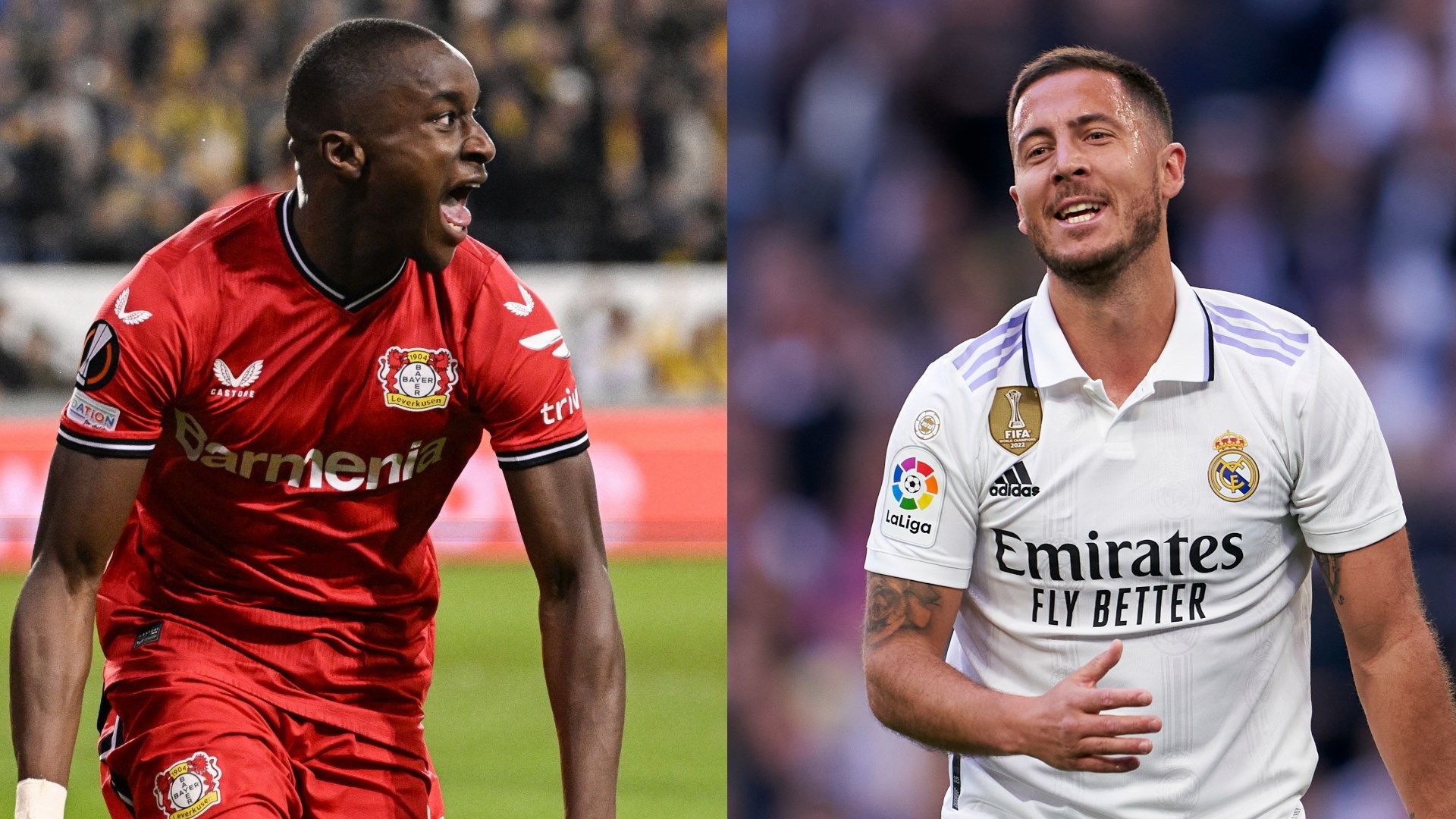 Moussa Diaby Eden Hazard