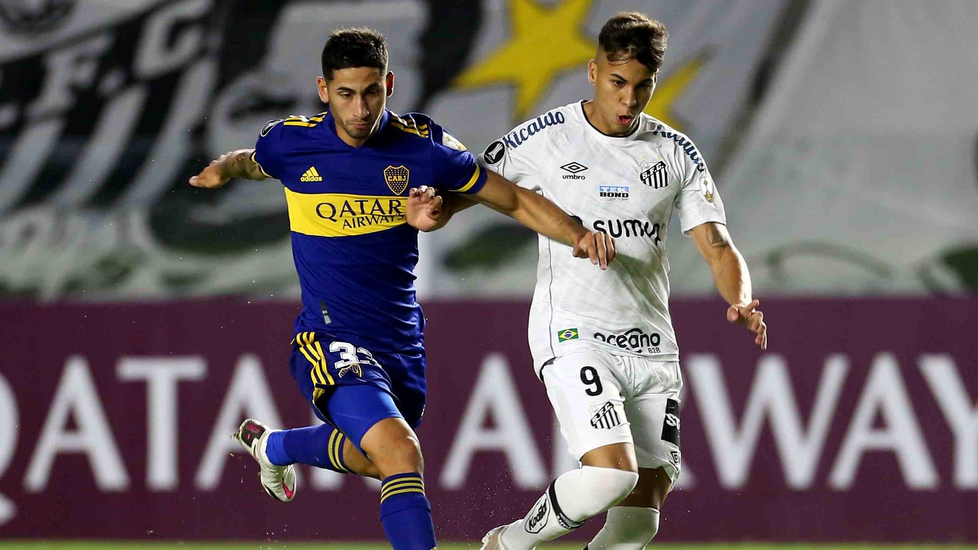 Alan Varela e Kaio Jorge - Santos x Boca Juniors Libertadores 11052021