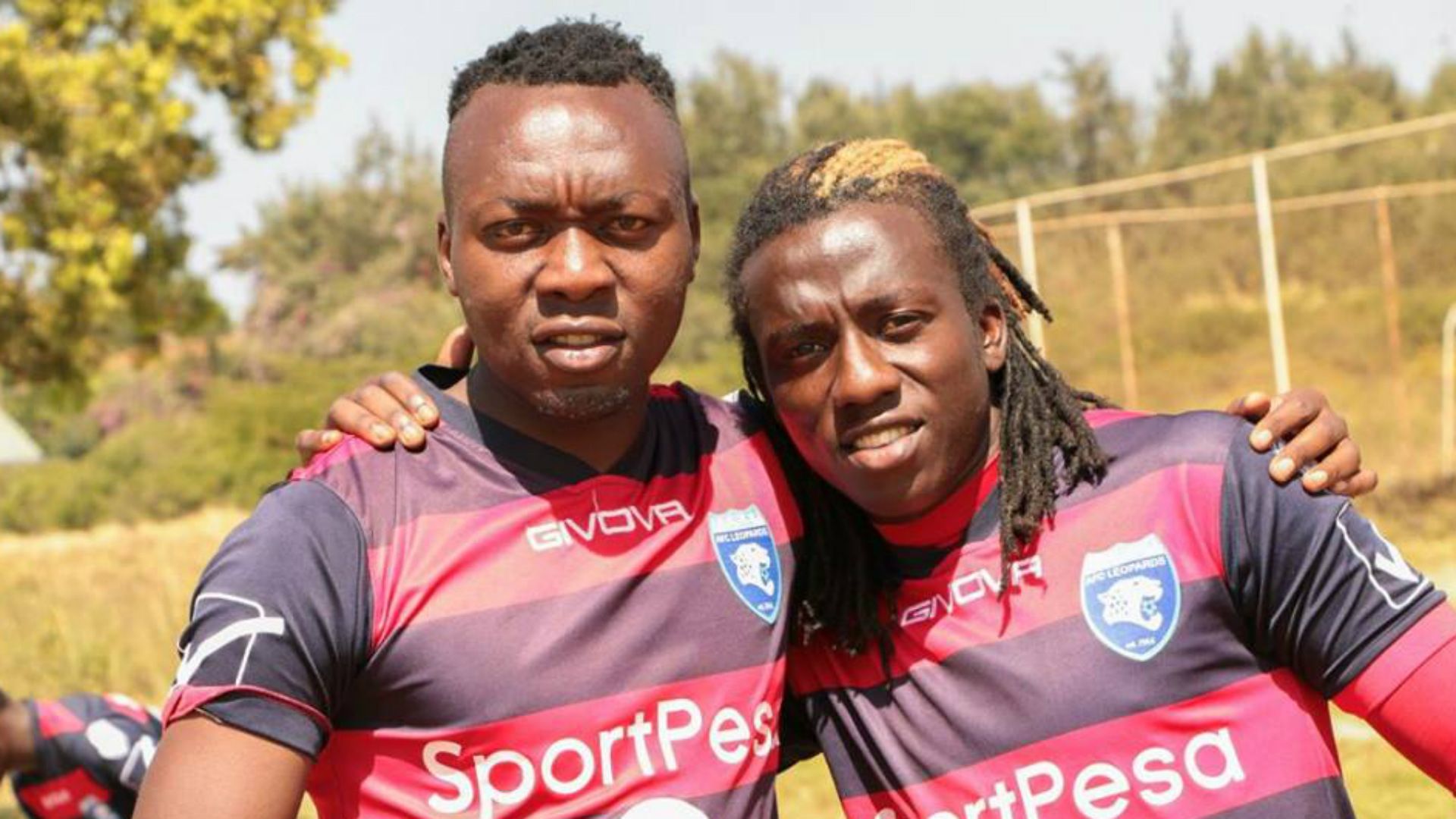 AFC Leopards Allan Kateregga and Yakub Ramadhan
