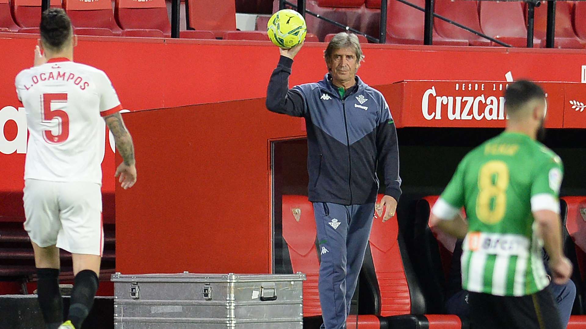 Ocampos, Pellegrini y Fekir, Sevilla vs. Betis