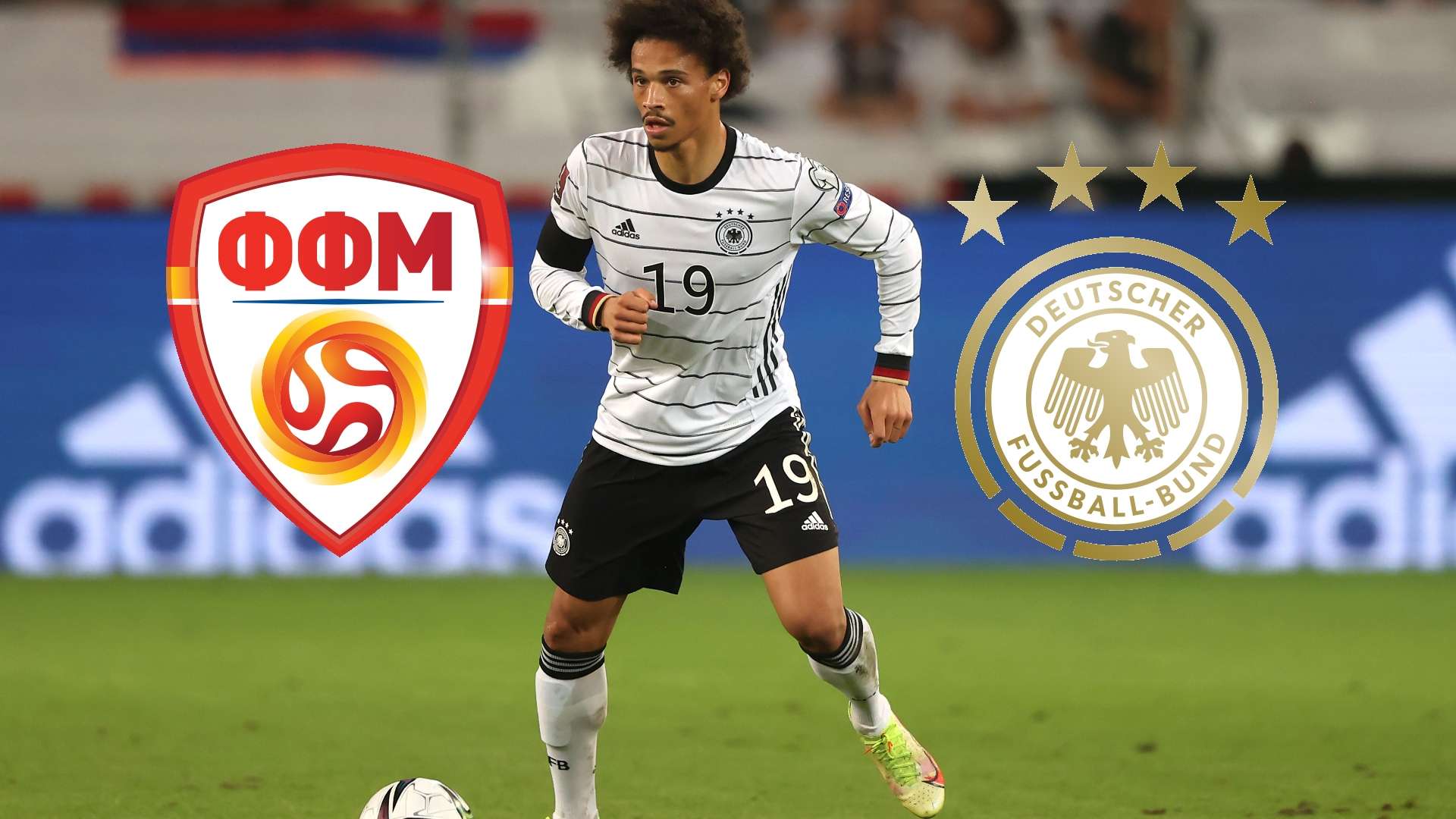Leroy Sane Germany Nordmazedonien Logos 2021