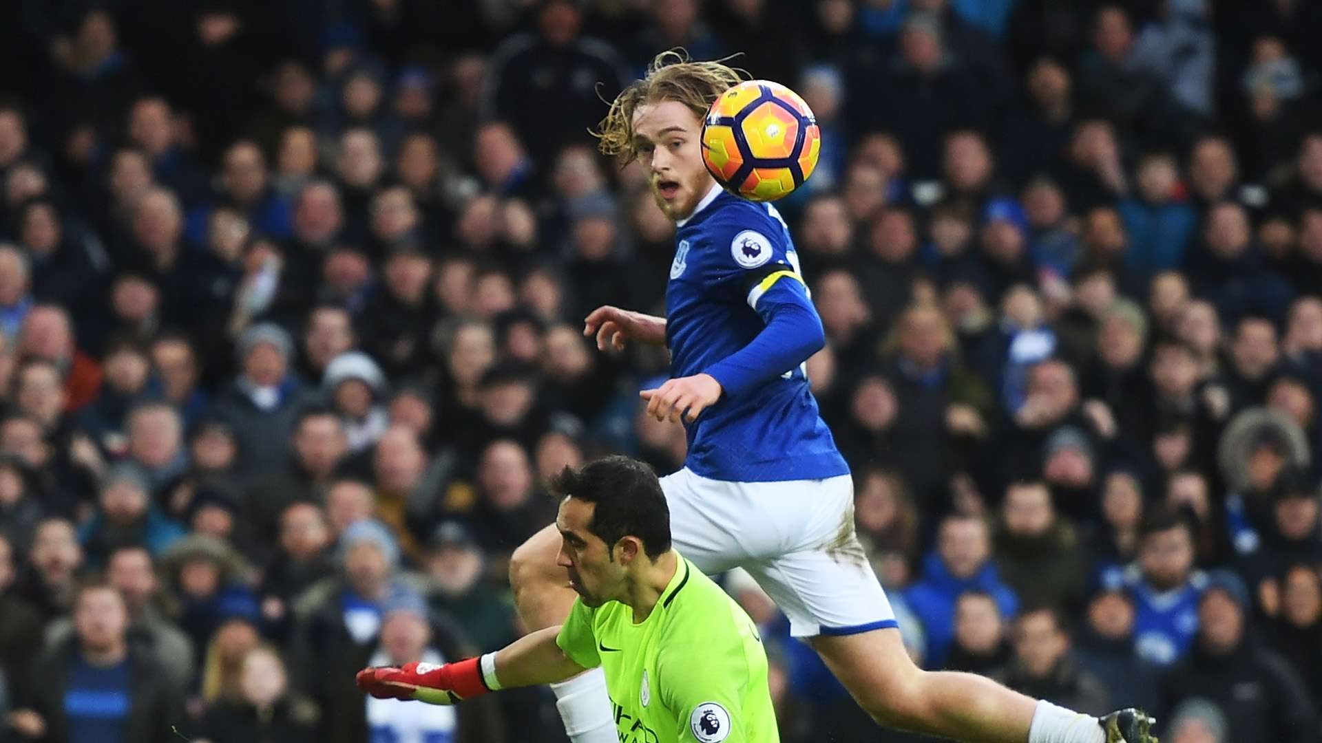 Tom Davies Everton Manchester City