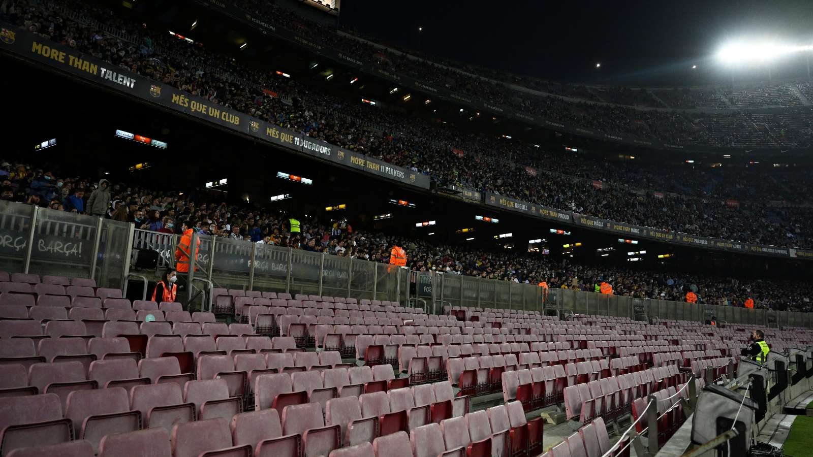 Grada de animación Barcelona