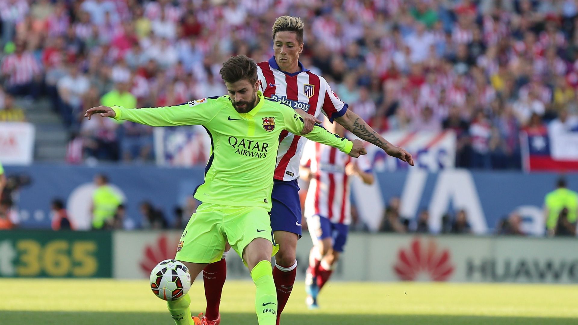 Gerard Pique Fernando Torres Atletico de Madrid Barcelona Liga BBVA 05172015