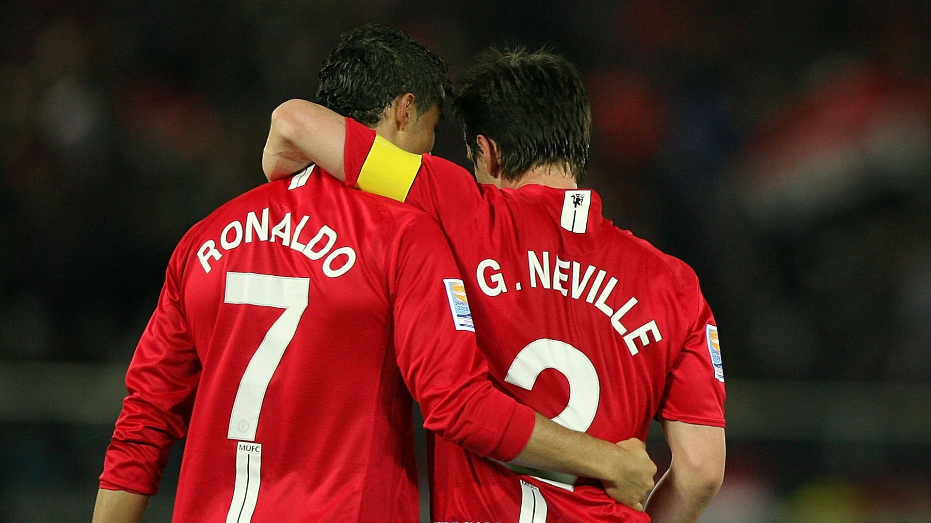 Cristiano Ronaldo and Gary Neville