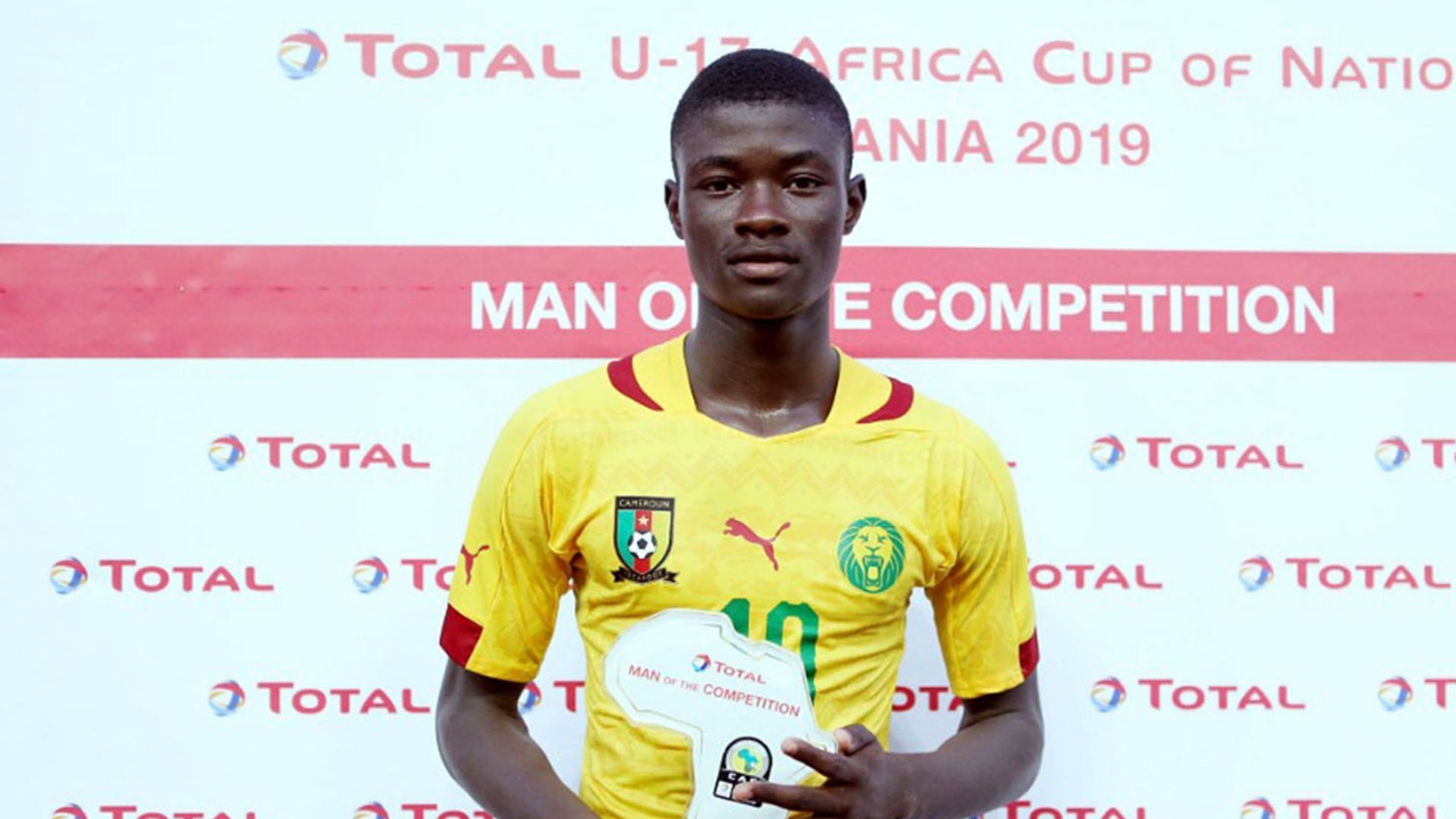 Steve Mvoue of Cameroon U-17