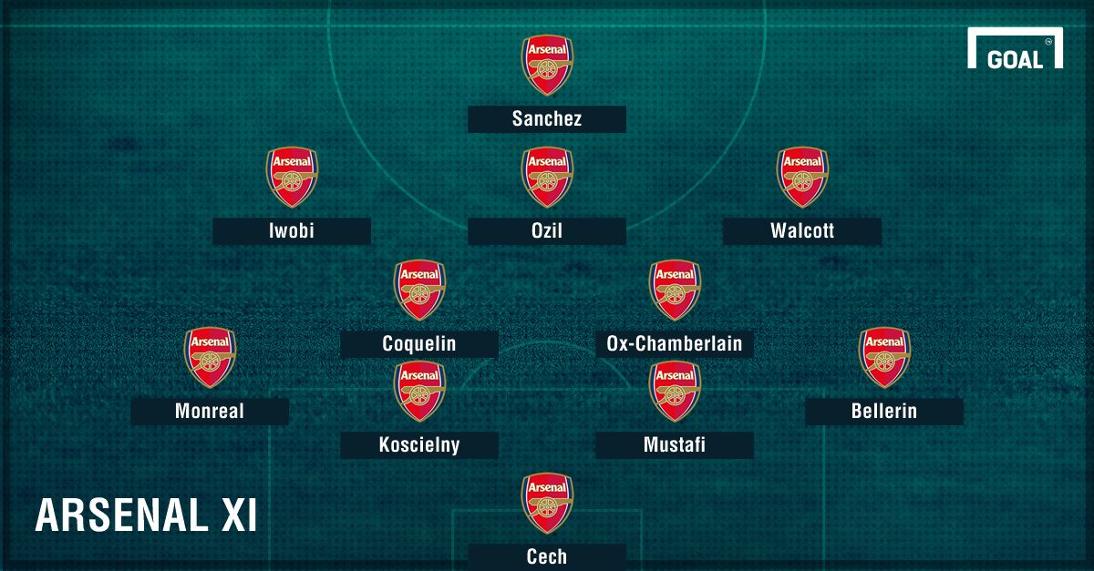 GFX Info Arsenal XI vs Chelsea 04022017