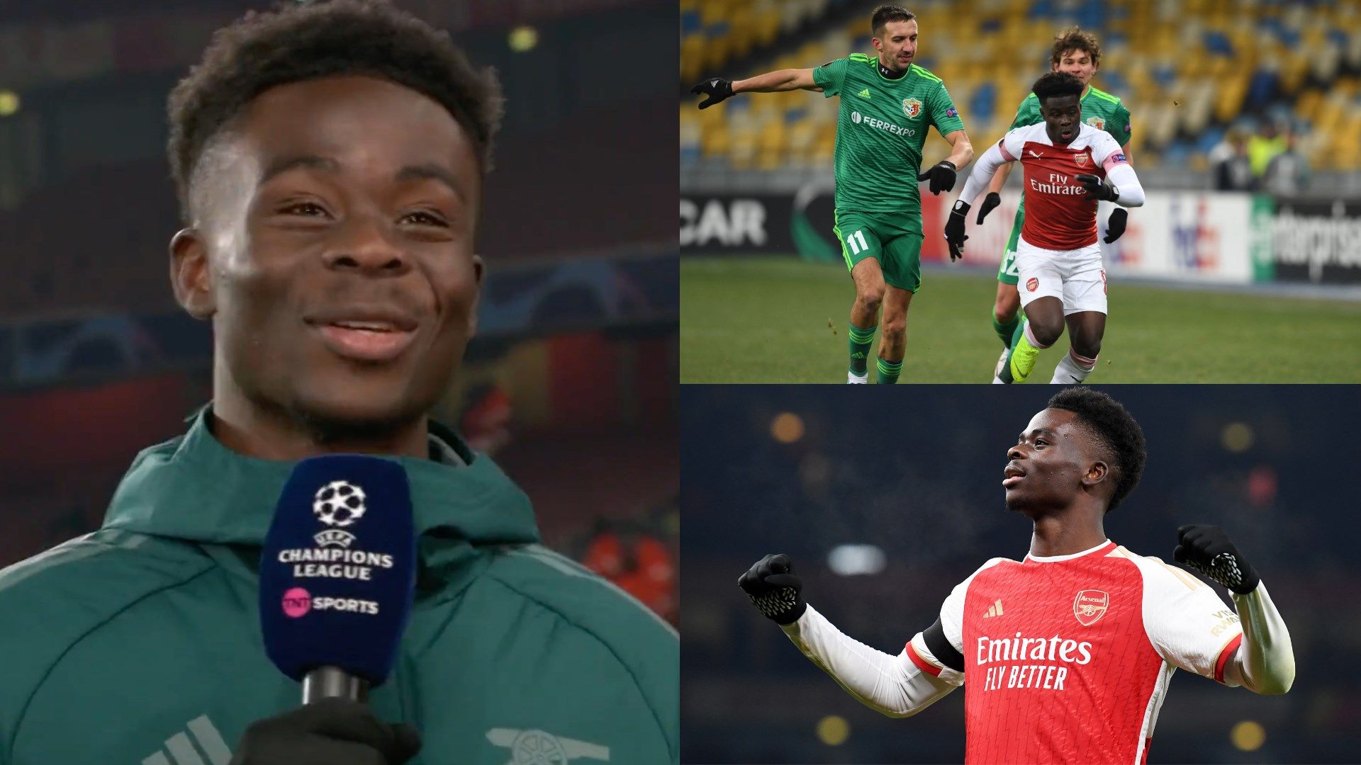 Bukayo Saka Arsenal split