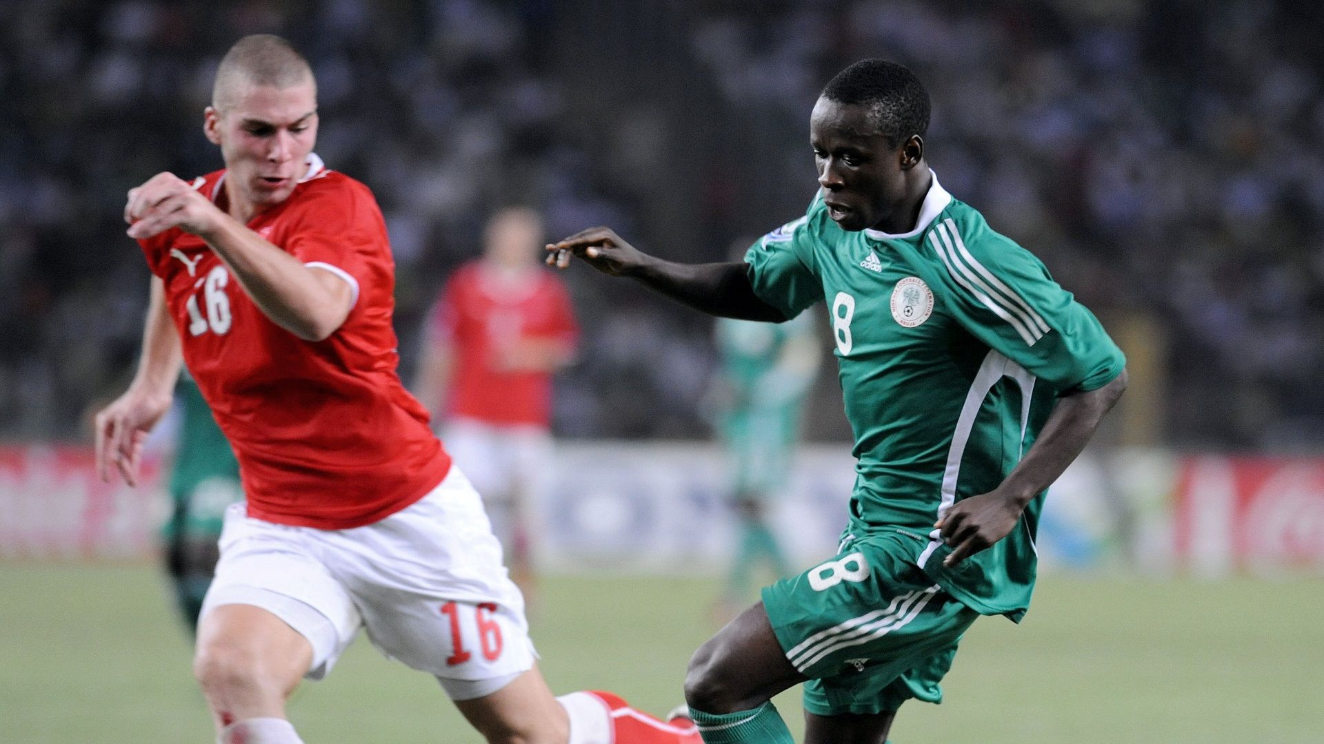 Pajtim Kasimi Stanley Okoro Nigeria Switzerland 2009