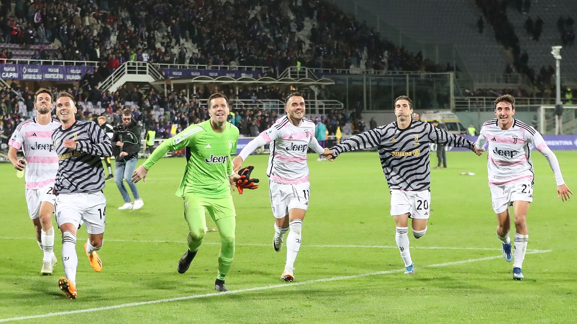 Juventus celebrating