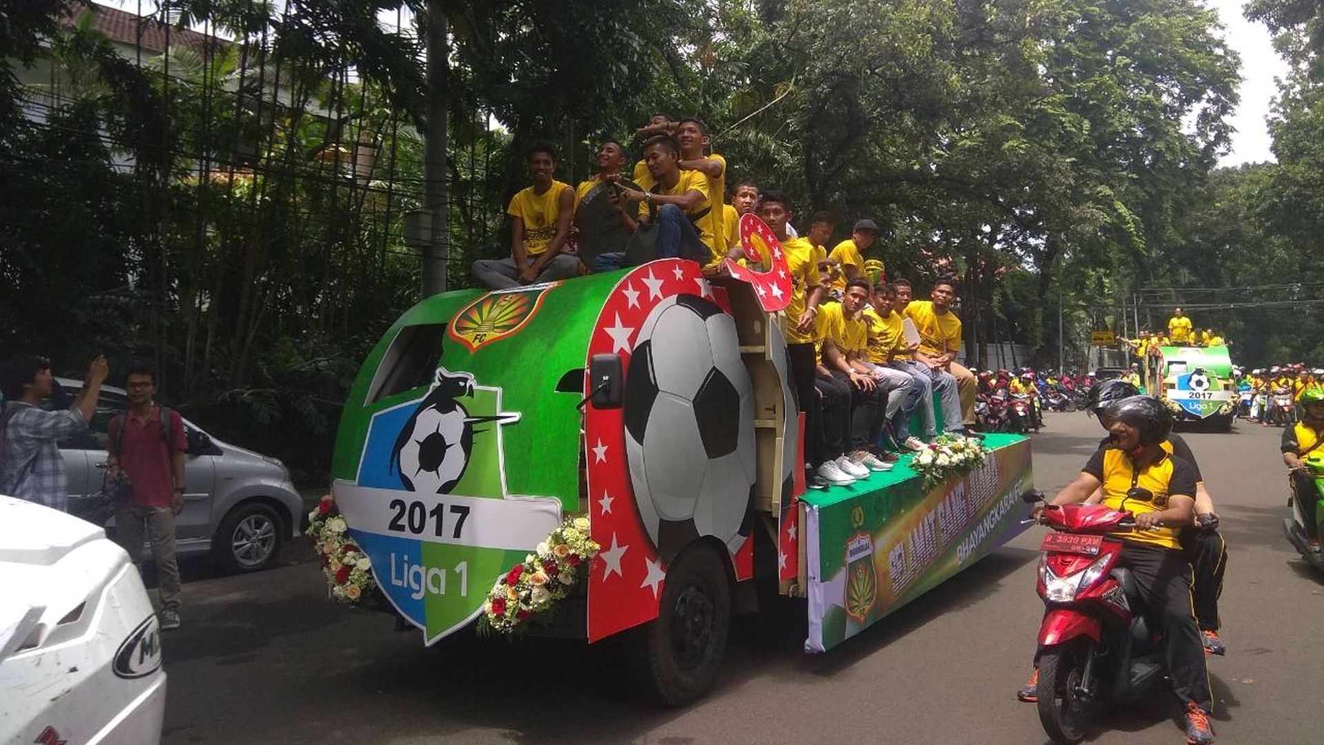 Pawai Juara Liga 1 Bhayangkara FC