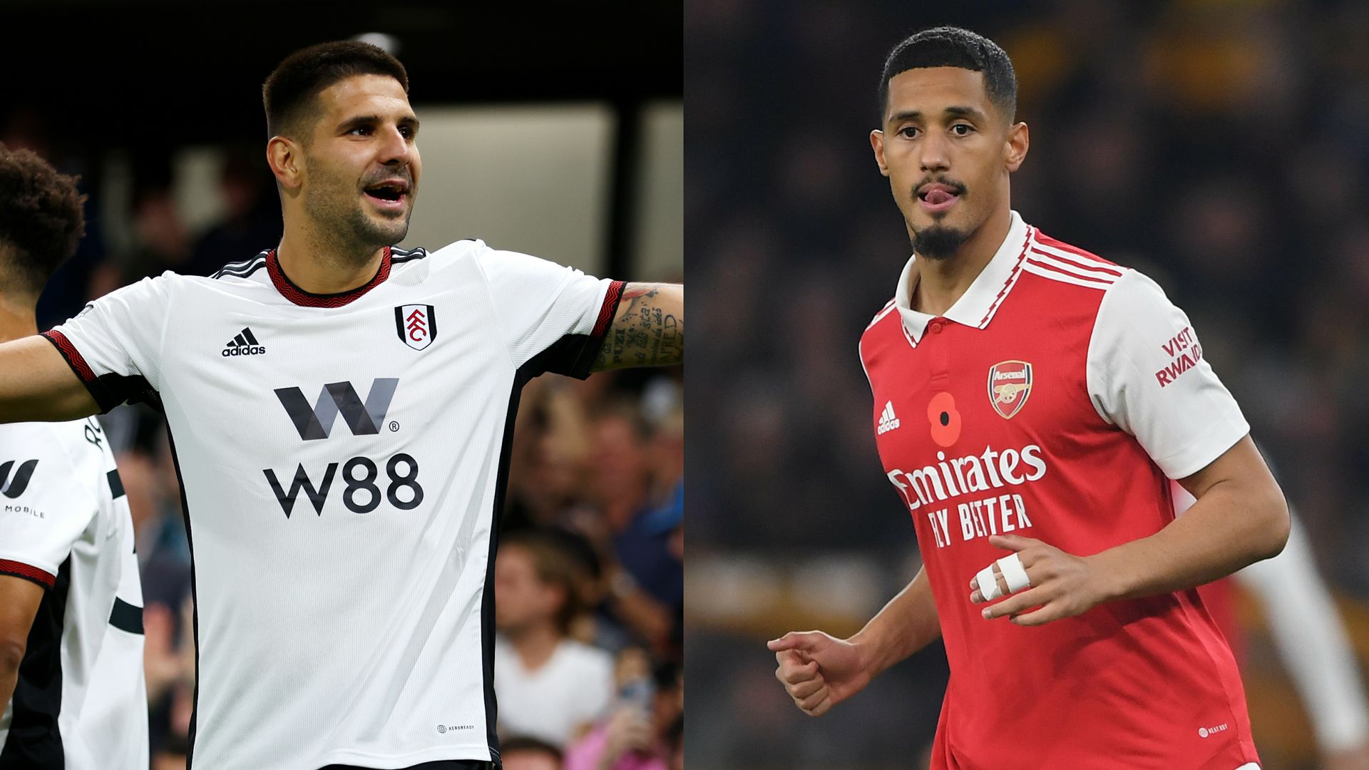 Fulham Arsenal Mitrovic Saliba Premier League