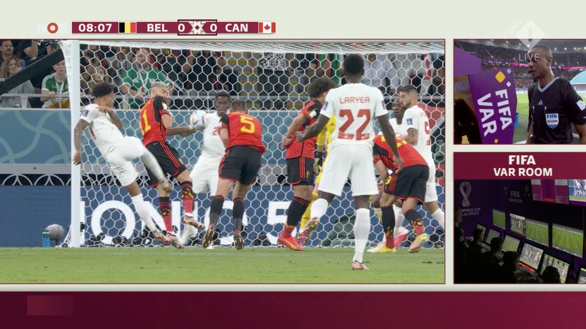 Yannick Carrasco Belgium Canada penalty incident