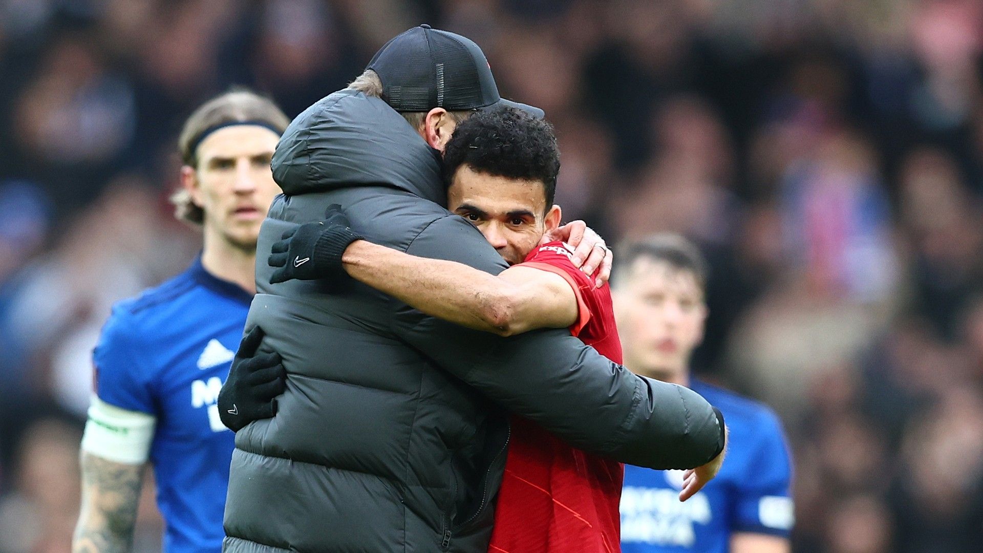 Luis Diaz Jurgen Klopp Liverpool 2021-22