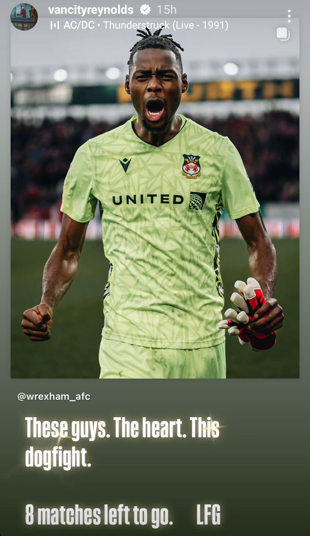 Wrexham Stockport Instagram