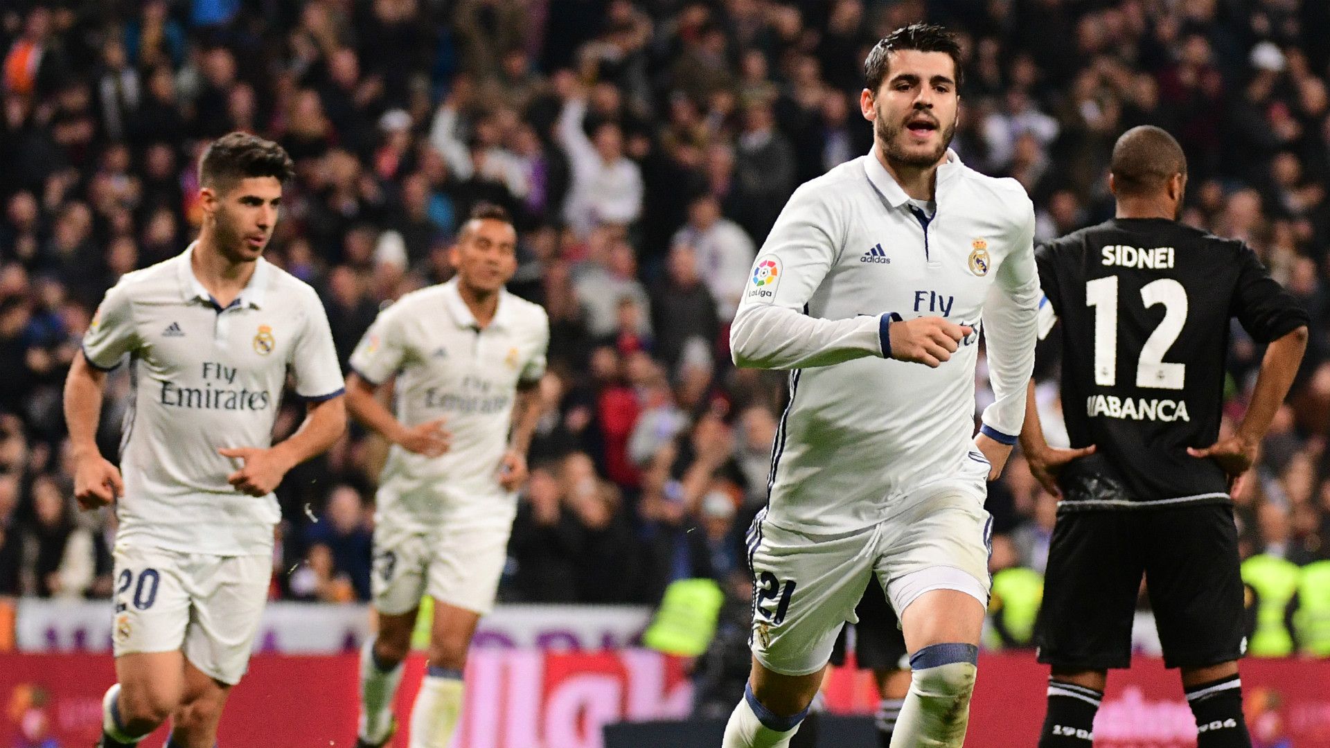 Marco Asensio Alvaro Morata Real Madrid Deportivo LaLiga Santander
