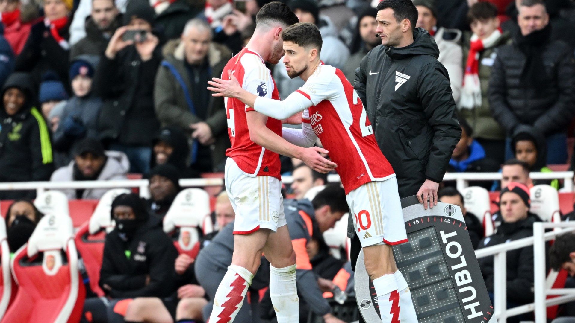 Declan Rice Jorginho Arsenal 2023-24