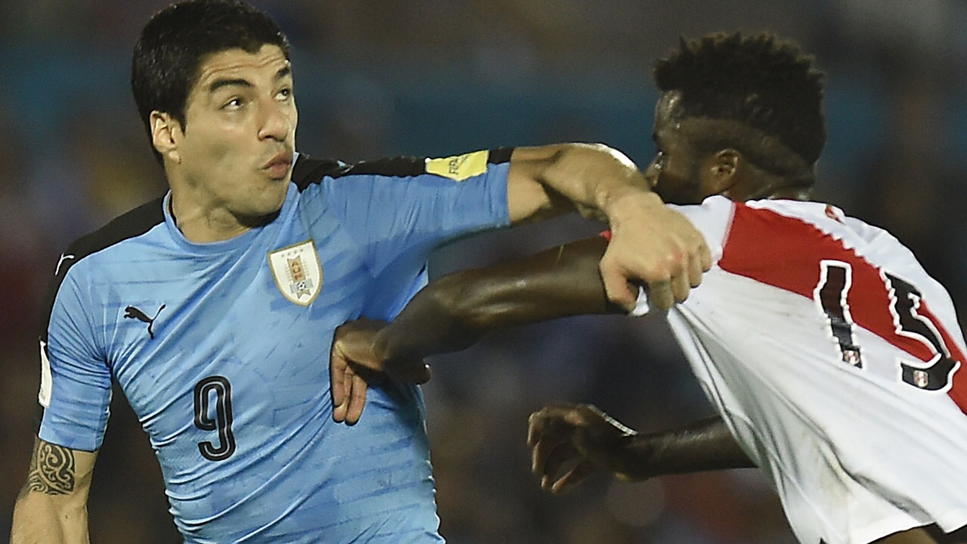 Suarez Uruguay v Peru Eliminatorias WC Qualifying South America 2018 29032016