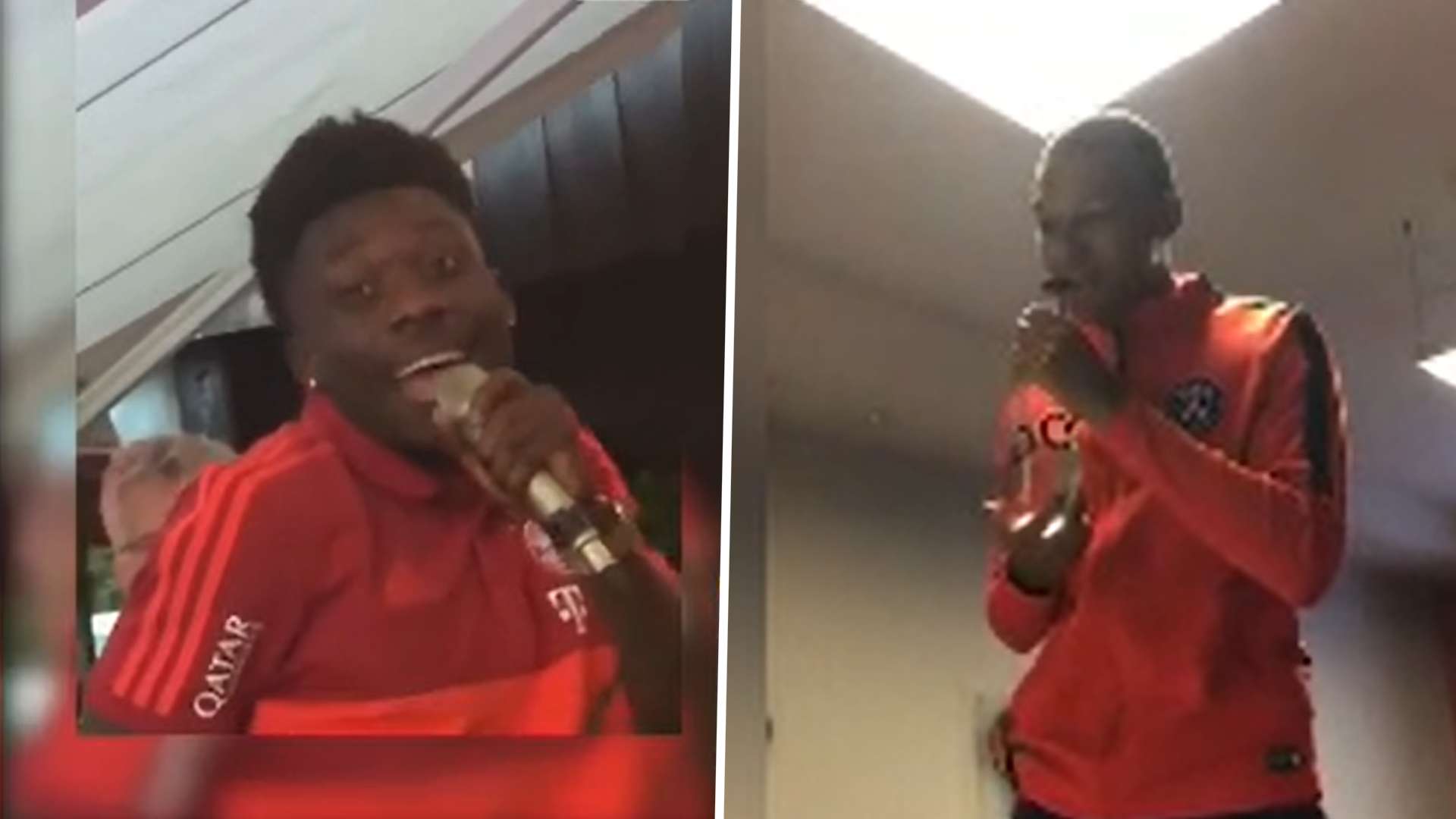 Alphonso Davies Kylian Mbappe Gesang