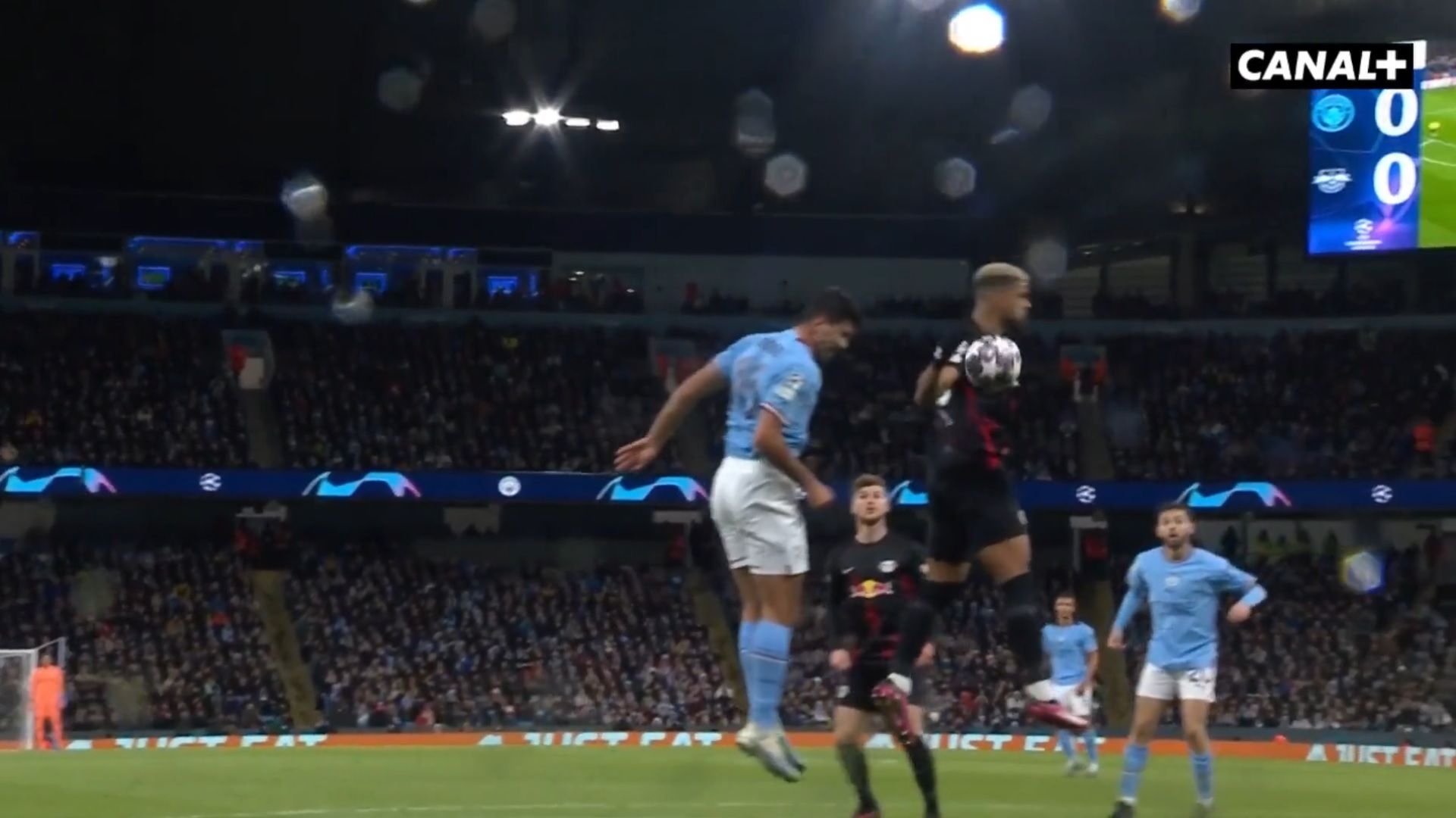 Benjamin Henrichs main penalty Manchester City RB Leipzig