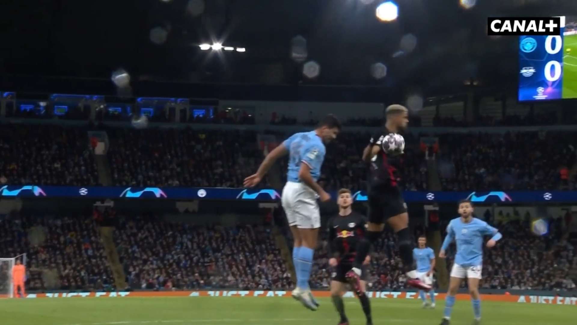 Benjamin Henrichs main penalty Manchester City RB Leipzig