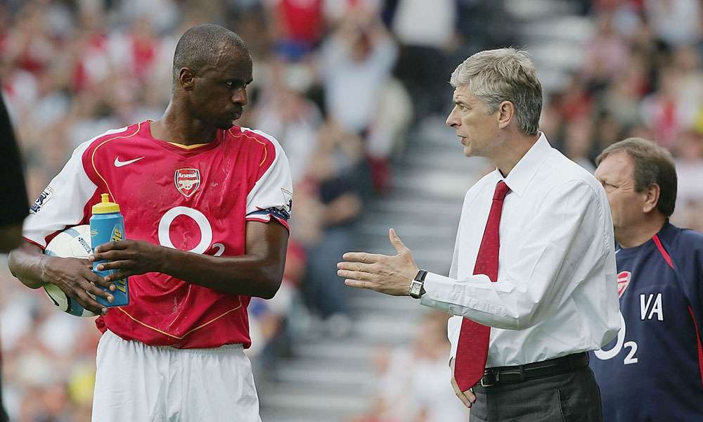 Arsene Wenger Patrick Vieira Arsenal