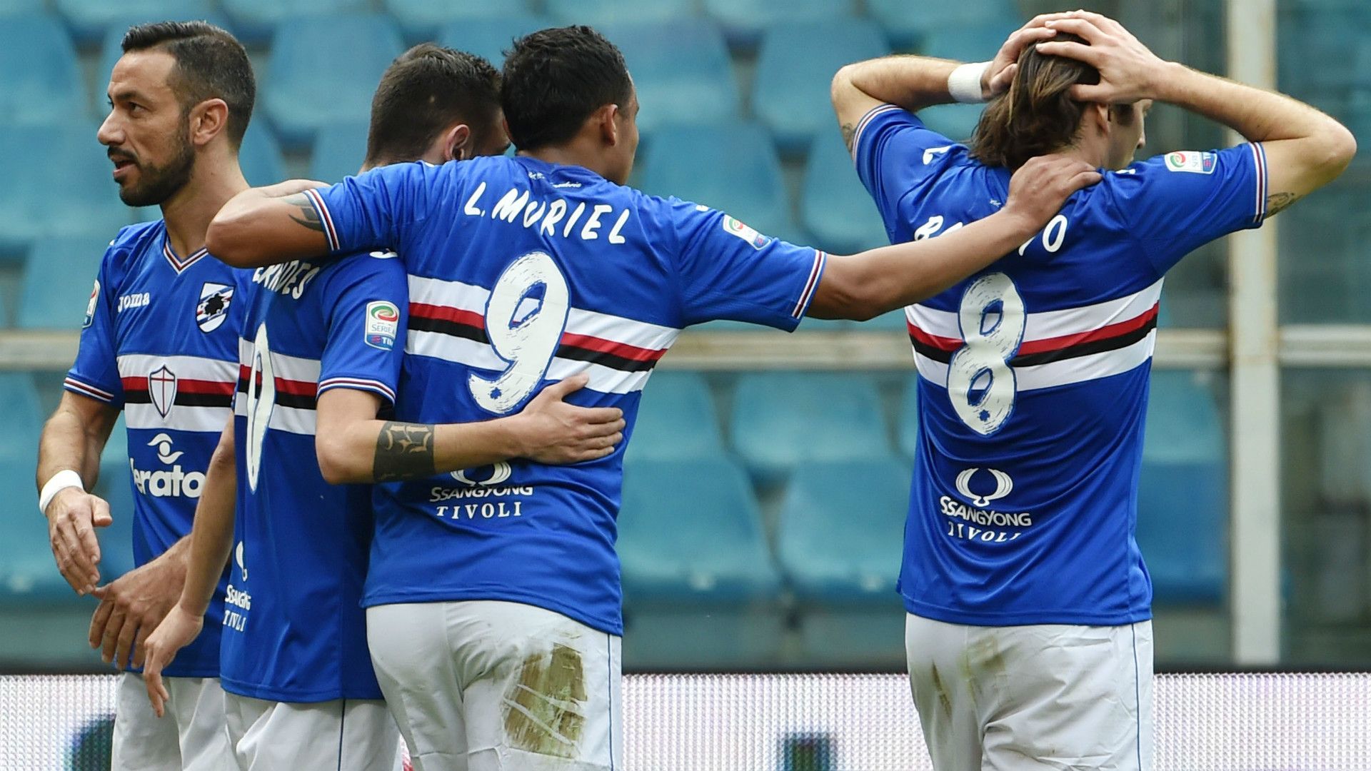 Fabio Quagiarella, Luis Muriel, Sampdoria, Cagliari, Serie A, 02192017