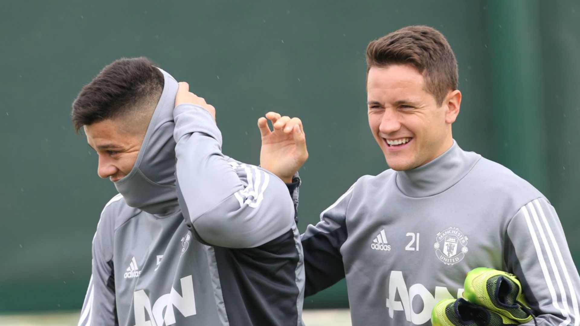 Marcos Rojo and Ander Herrera