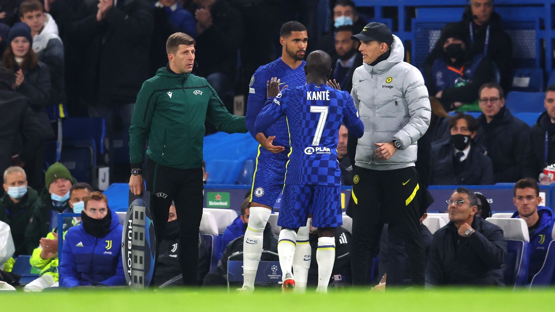Kante injury Chelsea Juventus 2021