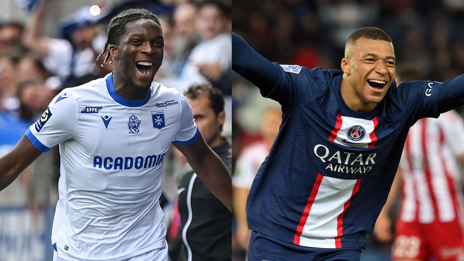 AJ Auxerre PSG Isaak Touré Kylian Mbappé Ligue 1