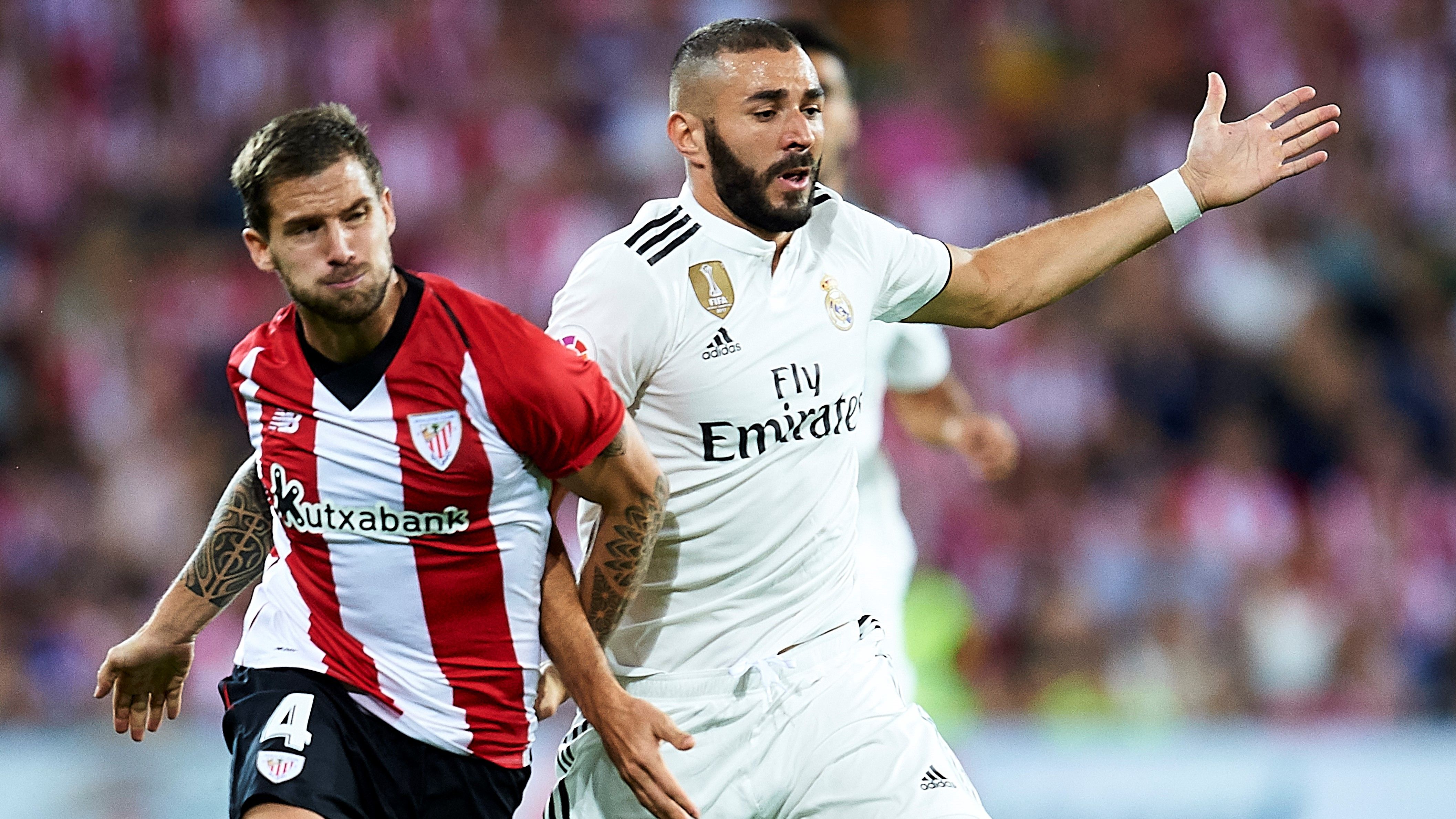 Iñigo Martinez Karim Benzema Athletic Club Real Madrid LaLiga 15092018
