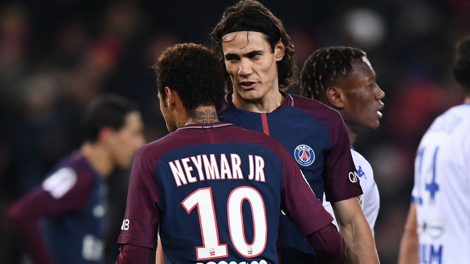 Neymar Edinson Cavani PSG Troyes Ligue 1 29112017