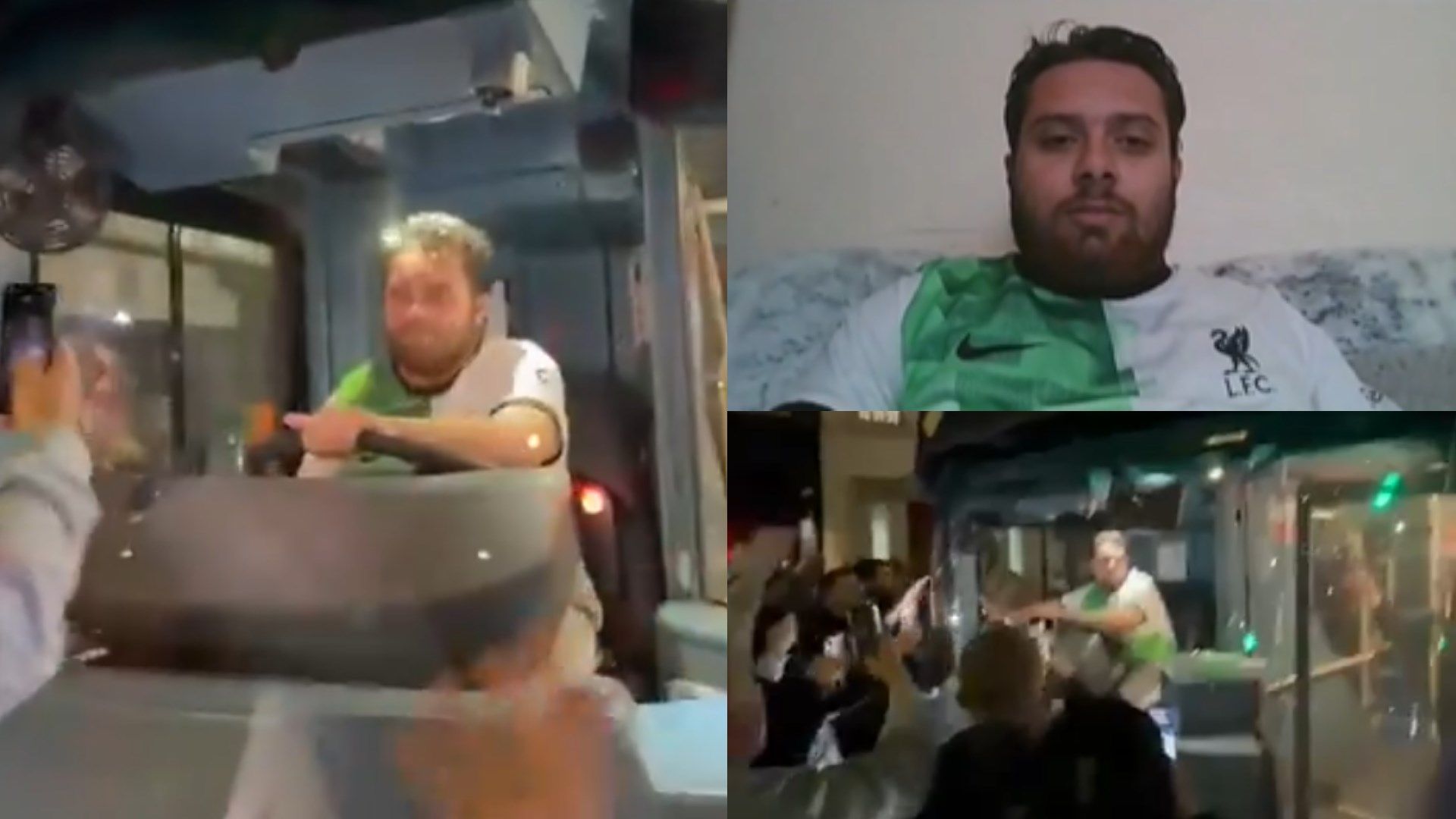 London bus driver - Liverpool shirt