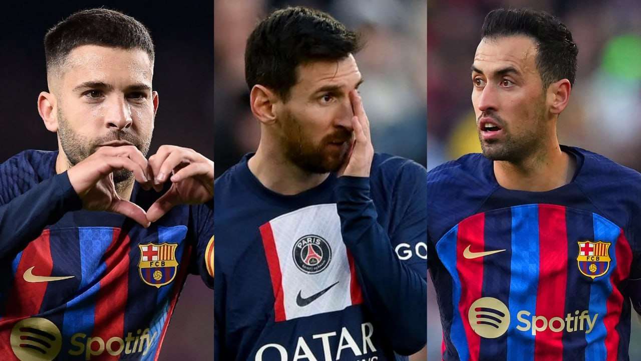 lionel messi - jordi alba - sergio busquets