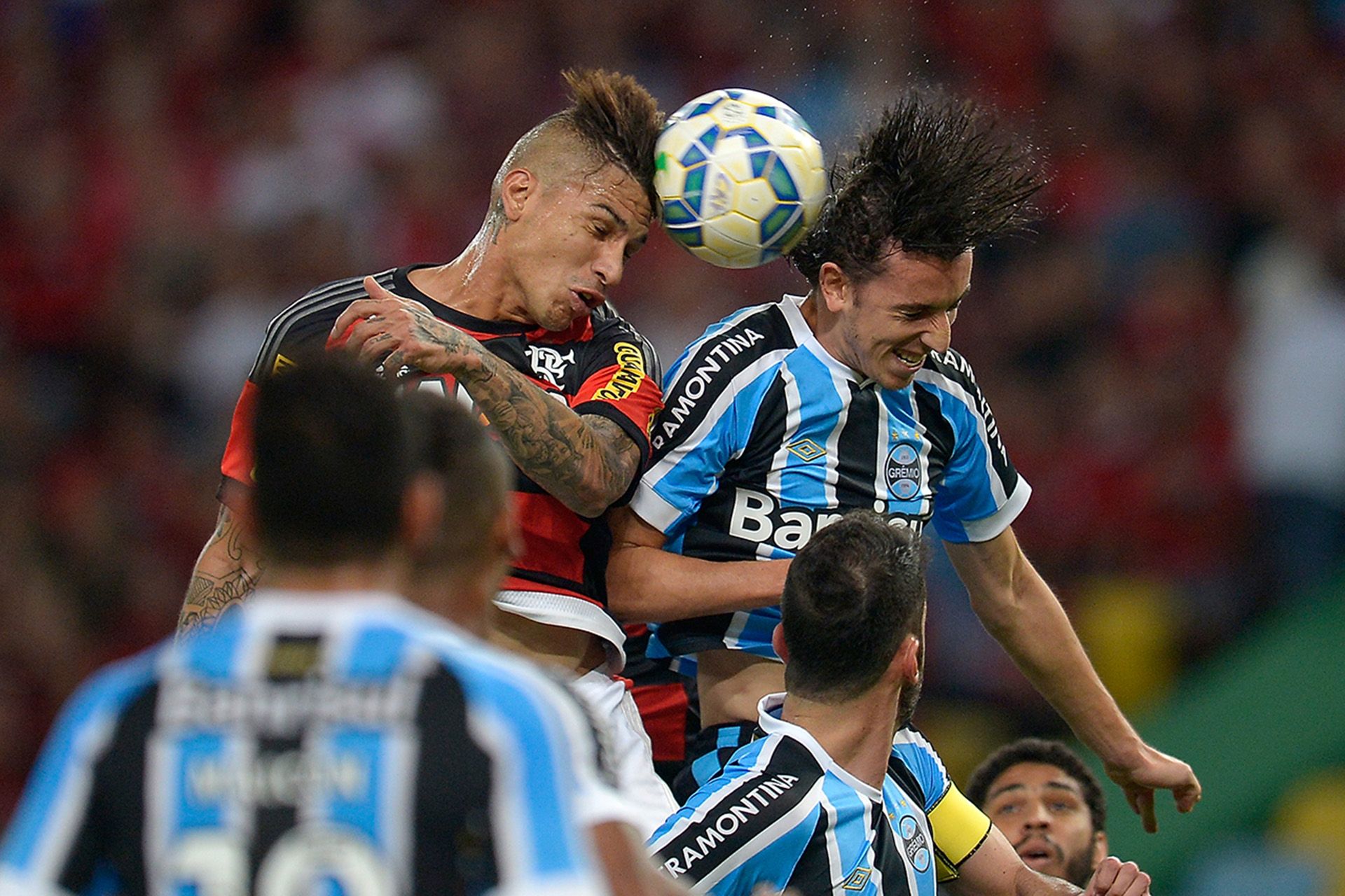 Guerrero Geromel Flamengo Gremio Brasileirão 18072015